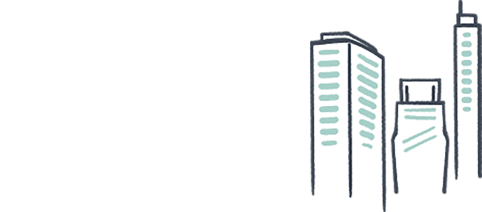 山と街並みイラスト