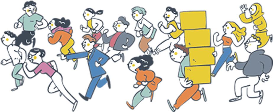 大人数イラスト